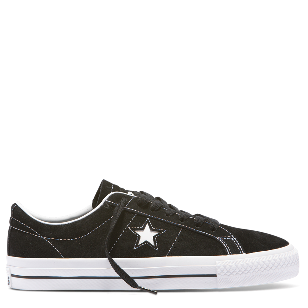 black and white converse one star